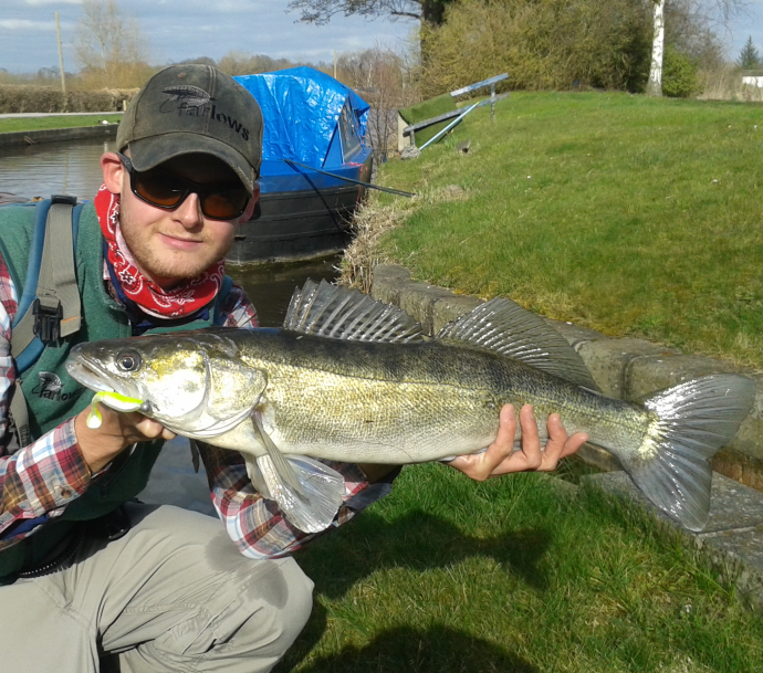 My biggest ever Zander, taken with my first cast of the 4-Play Pro Shad