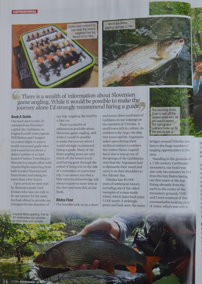 Slovenia Guide Fly Fishing Grayling Trout