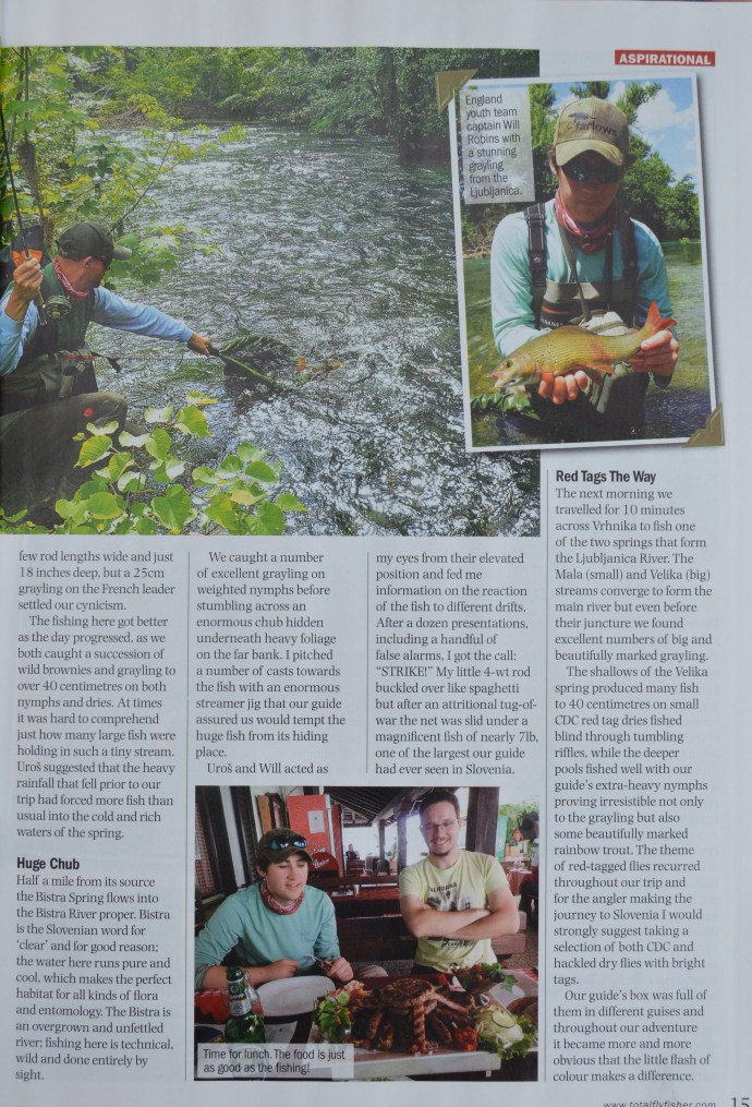 Slovenia Guide Fly Fishing Grayling Trout